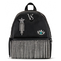 Рюкзак Victoria's Secret Pebbled V-Quilt Small City Backpack, Black glam