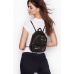 Рюкзак Victoria's Secret Pebbled V-Quilt Small City Backpack, Ribbed Black