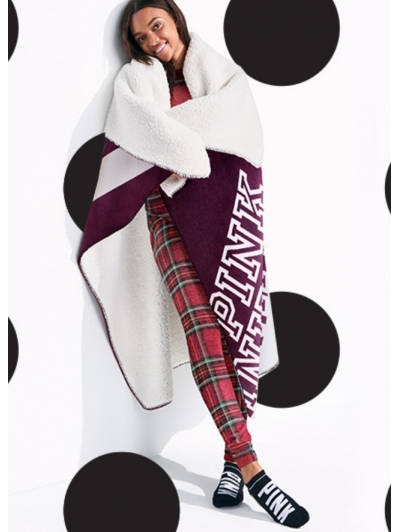 Плед VICTORIA'S SECRET PINK Soft Sherpa Blanket