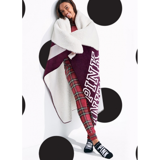 Плед VICTORIA'S SECRET PINK Soft Sherpa Blanket