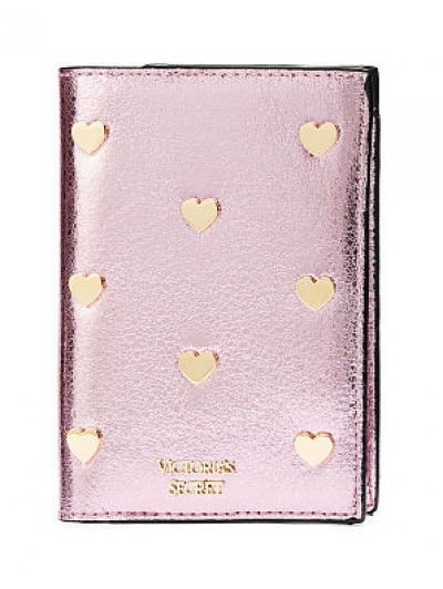 Обкладинка для Паспорта Victoria's Secret Pop Heart Metallic Passport Cover