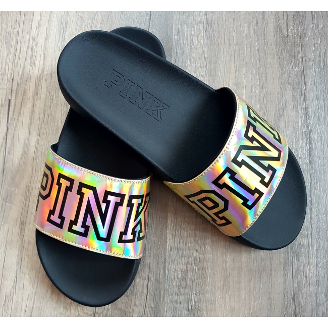 Пляжні сланці STRAP SLIDE від Victoria's Secret PINK хамелеон