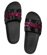 Шльопанці Victoria's Secret PINK Velvet Single Strap Slide