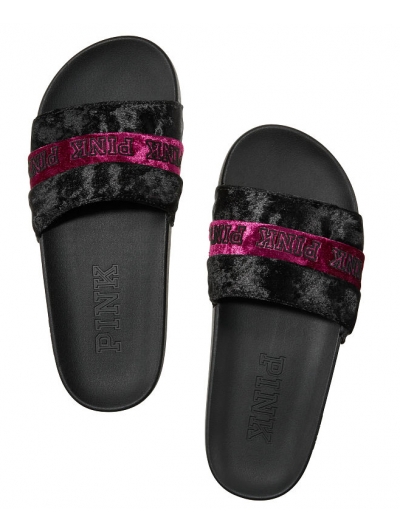 Шльопанці Victoria's Secret PINK Velvet Single Strap Slide