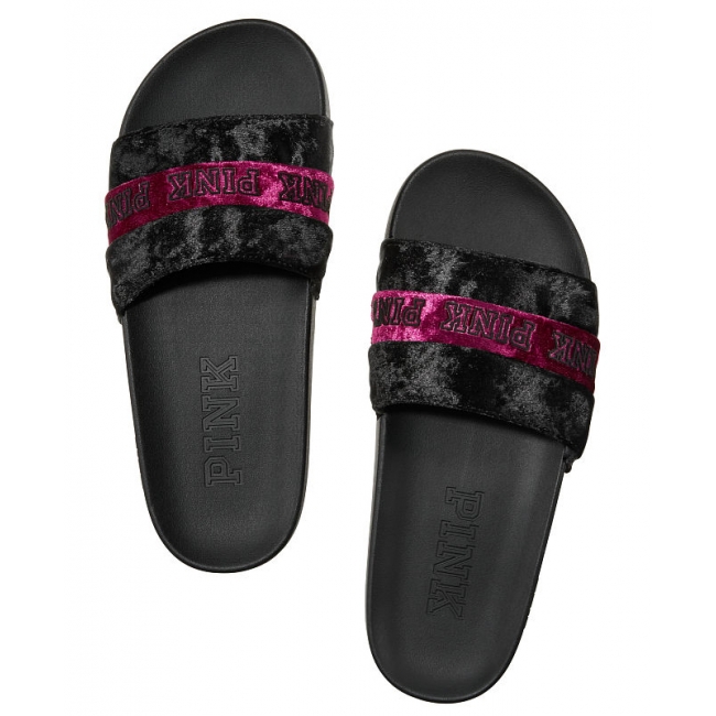 Шльопанці Victoria's Secret PINK Velvet Single Strap Slide