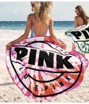 Круглі Рушники Pink Beach Towel