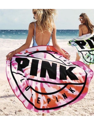 Круглі Рушники Pink Beach Towel