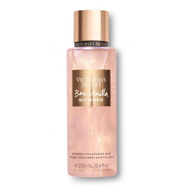 Спрей з блискітками Victoria's Secret Bare Vanilla Holiday Shimmer Fragrance Mist, 250 ml