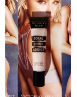 Блиск для губ Victoria's Secret Total Shine Addict Flavored Lip Gloss прозорий з шиммером