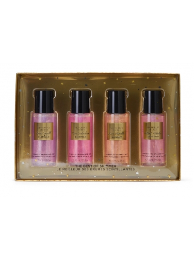 Подарунковий набір з 4 спреїв Victoria's Secret Shimmer Mist Discovery Gift Set