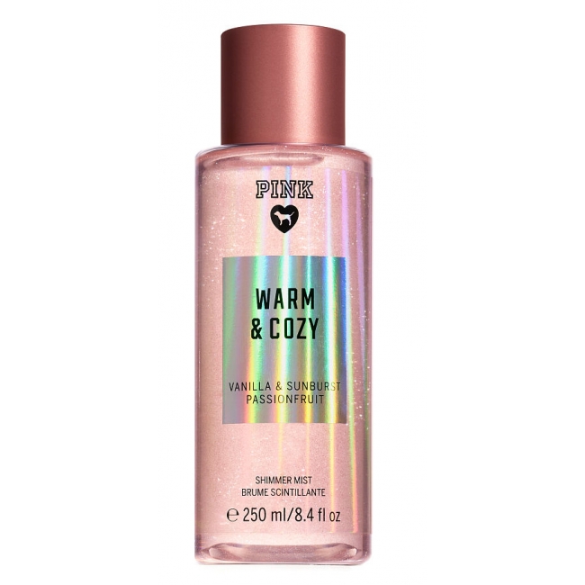 Спрей з блискітками Victoria's Secret Pink Warm And Cozy Shimmer Body Mist