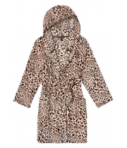 Халат Victoria's Secret Hooded Short Cozy Robe, Leopard Print