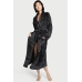 Халат Victoria's Secret Plush Long Robe, Black Leopard