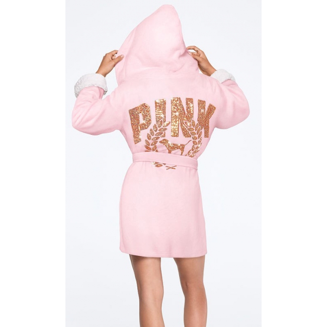 Халат Victoria's Secret Pink Bling Sherpa Lined Robe
