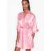 Смугастий Атласний Халат-Кімоно Victoria's Secret, Pink Stripe