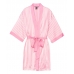 Смугастий Атласний Халат-Кімоно Victoria's Secret, Pink Stripe