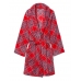 Халат Victoria's Secret Plush Short Cozy Robe, Lipstick Plaid