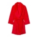 Халат Victoria's Secret Plush Short Cozy Robe, Red VS