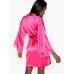Атласний Халат-Кімоно Victoria's Secret з мереживними вставками, Bright Pink