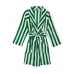 Халат Victoria's Secret Plush Short Cozy Robe, Green Stripe