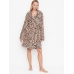 Халат Victoria's Secret Hooded Short Cozy Robe, Leopard Print