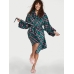 Халат Victoria's Secret Plush Short Cozy Robe, Green Plaid