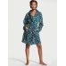 Халат Victoria's Secret Plush Short Cozy Robe, Green Plaid