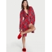 Халат Victoria's Secret Plush Short Cozy Robe, Lipstick Plaid