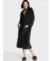 Халат Victoria's Secret Plush Long Robe, Black 