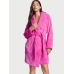 Халат Victoria's Secret Plush Short Cozy Robe, Summer Pink