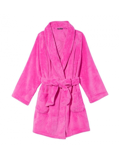 Халат Victoria's Secret Plush Short Cozy Robe, Summer Pink