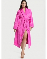 Халат Victoria's Secret Plush Long Robe, Ярко-рожевий