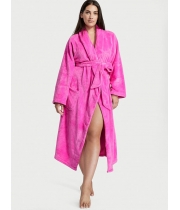 Халат Victoria's Secret Plush Long Robe, Ярко-рожевий