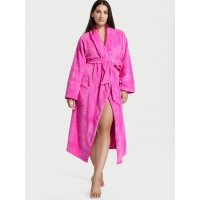 Халат Victoria's Secret Plush Long Robe, Ярко-рожевий