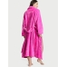 Халат Victoria's Secret Plush Long Robe, Ярко-рожевий