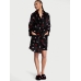 Халат Victoria’s Secret Plush Short Cozy Robe, Black Hearts