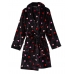 Халат Victoria’s Secret Plush Short Cozy Robe, Black Hearts