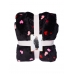 Халат Victoria’s Secret Plush Short Cozy Robe, Black Hearts