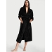 Халат Victoria's Secret Plush Long Robe, Black VS Logo
