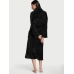 Халат Victoria's Secret Plush Long Robe, Black VS Logo