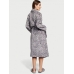 Халат Victoria’s Secret Plush Long Robe, Grey Leopard
