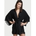 Халат Victoria's Secret Modal Lace-Trim Robe, Чорний