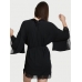Халат Victoria's Secret Modal Lace-Trim Robe, Чорний