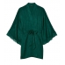 Халат Victoria's Secret Lace Inset Jacquard Robe з мереживними вставками, Зелений
