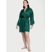 Халат Victoria's Secret Lace Inset Jacquard Robe з мереживними вставками, Зелений