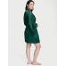 Халат Victoria's Secret Lace Inset Jacquard Robe з мереживними вставками, Зелений