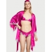 Подарунковий набір 4в1 з натурального шовку Victoria's Secret Very Sexy 4-Piece Silk Gift Set, Bright Magenta