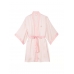 Атласний Халат-Кімоно Victoria's Secret Iconic Pink Stripe Robe, Рожева смужка