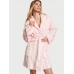 Халат Victoria’s Secret Plush Short Cozy Robe, Рожева смужка