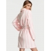 Халат Victoria’s Secret Plush Short Cozy Robe, Рожева смужка